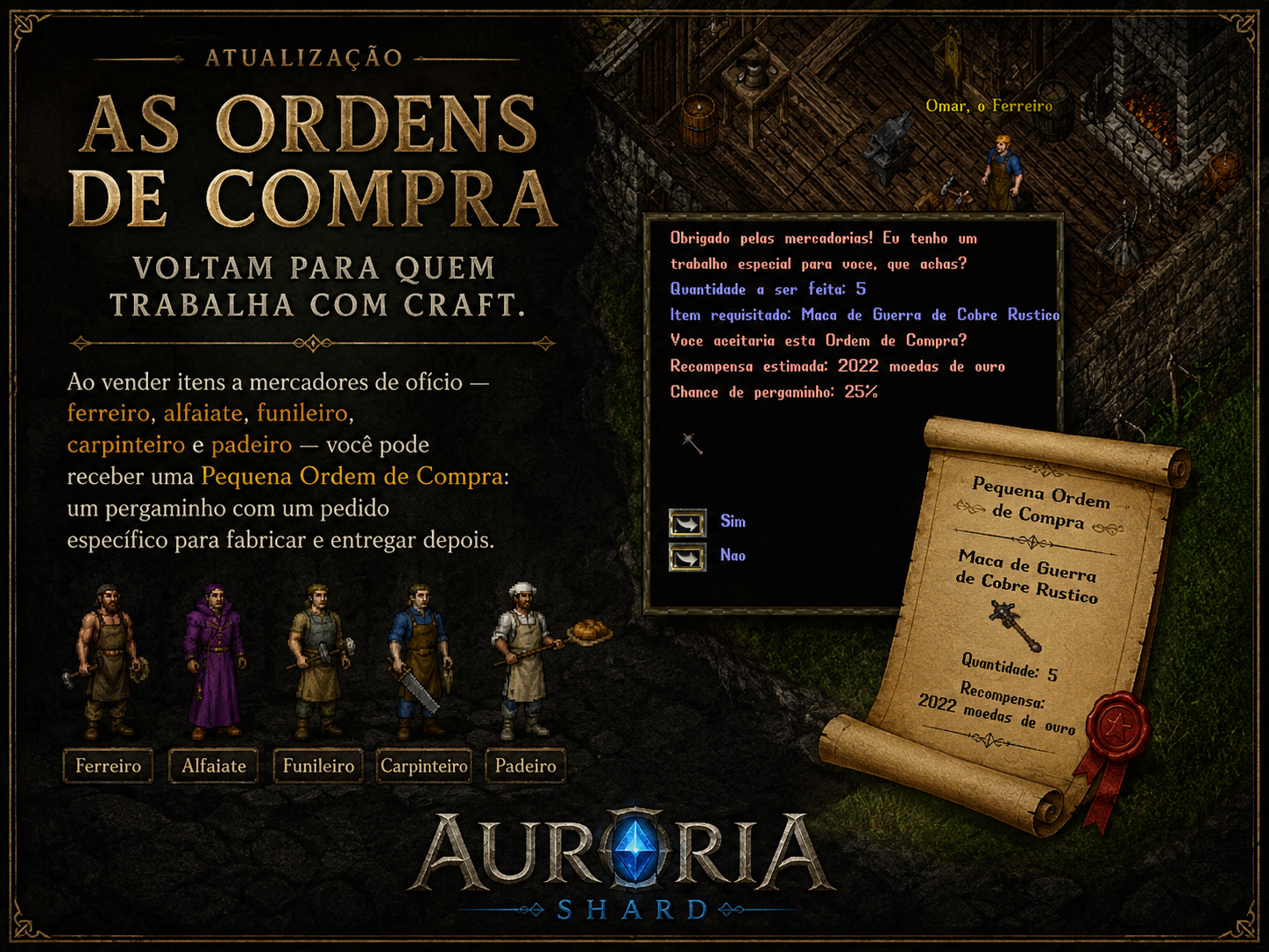 Ordens de Compra reformuladas