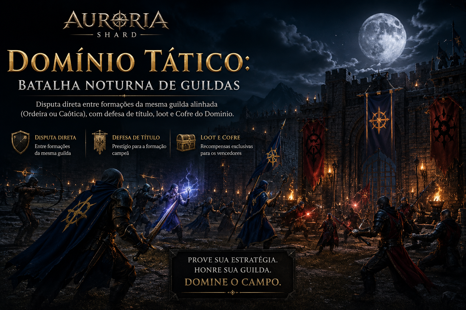 Domínio Tático: batalha noturna de guildas