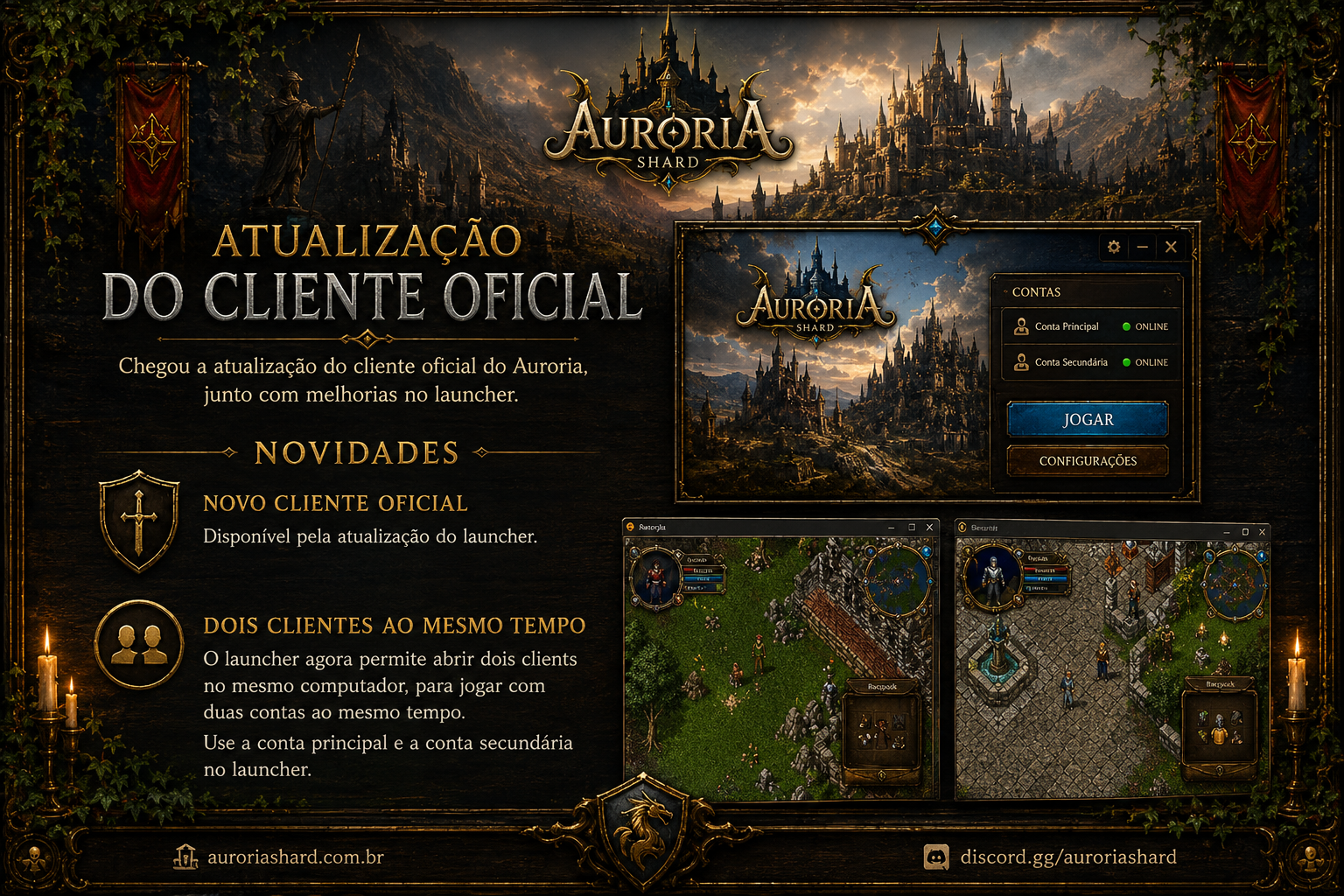 Novo cliente, dois clients no PC e regras do assistente oficial