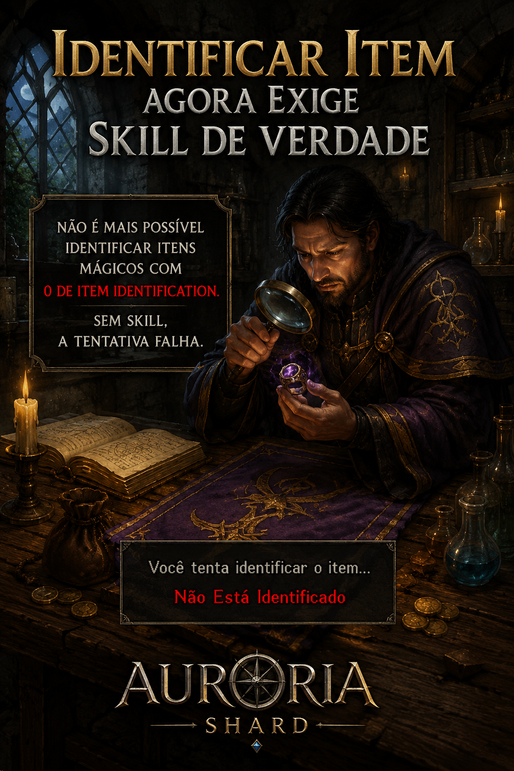 Identificar Item agora exige skill de verdade