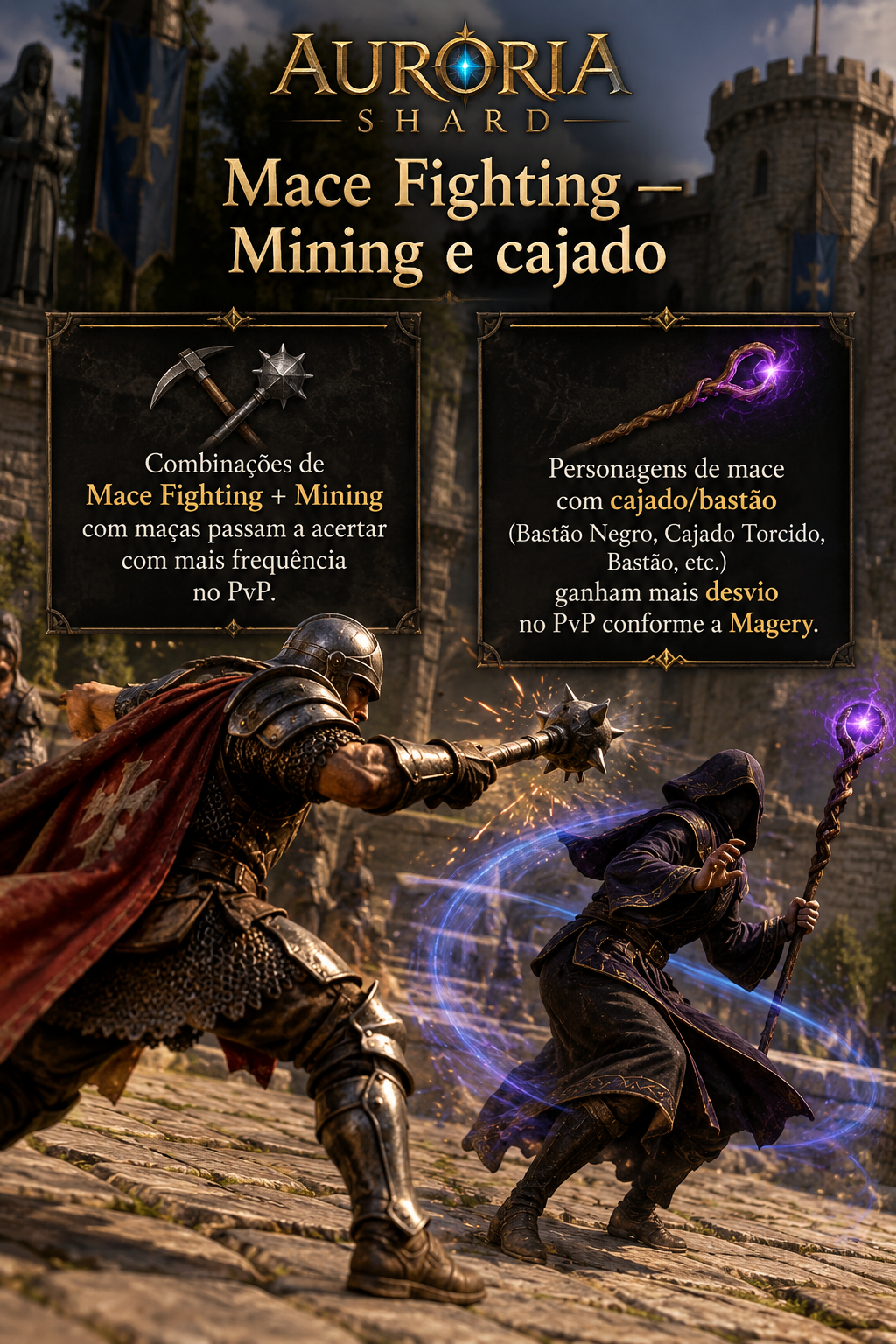 Mace Fighting — Mining e cajado